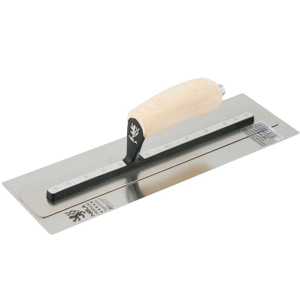Nela 14x22 x 4.3x22 Superflex Wood Hdl SS Finishing Trowel
