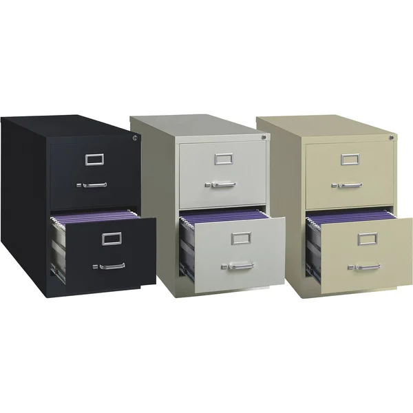 Hirsh 14418 18x22 W 2 Drawer File Cabinet, Putty, Legal
