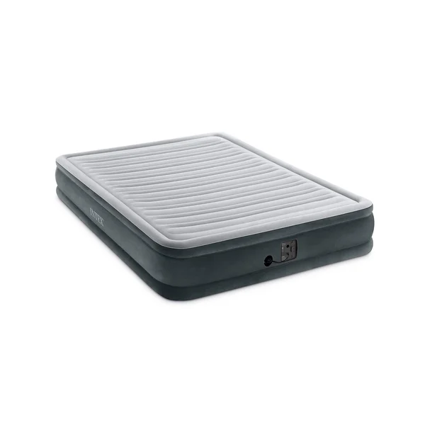 Intex Dura Beam Plus Series Mid Rise Airbed Mattress with Built in Pump, Queen