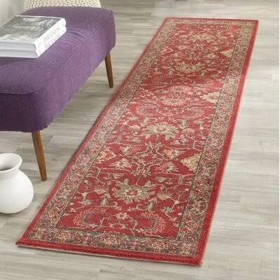 Pennypacker Oriental Red/Navy Area Rug Astoria Grand Rug Size: Runner 2&2x22 x 14&
