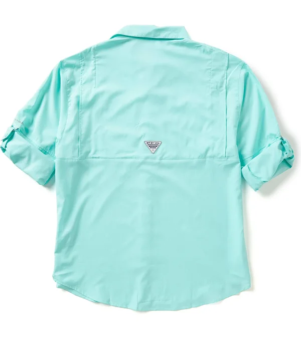 Columbia Men's Tamiami II Long Sleeve Shirt - Large, Aegean Blue