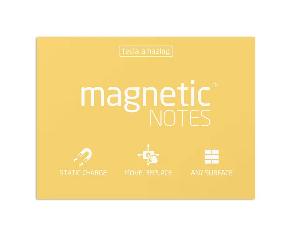 Tesla Amazing M Size Magnetic Notes - Sunshine