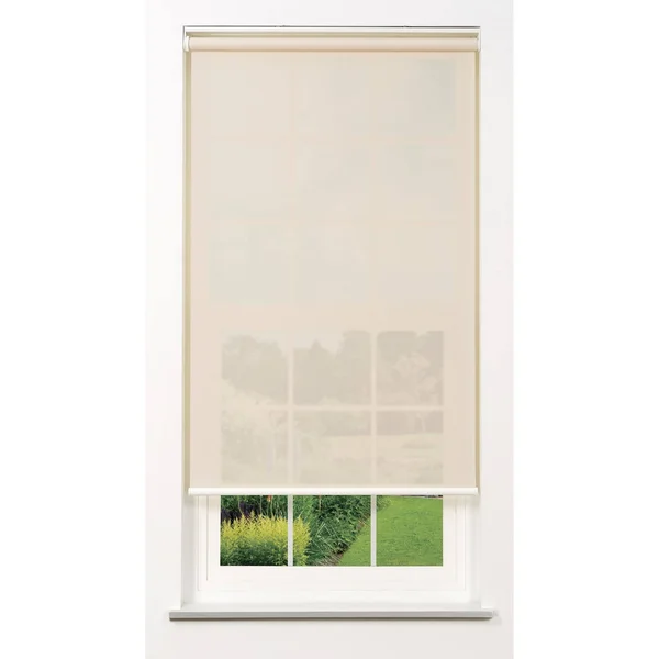 Linen Avenue Cordless 5% Solar Screen Standard Roller Shade - Fawn 22 W x 66 H