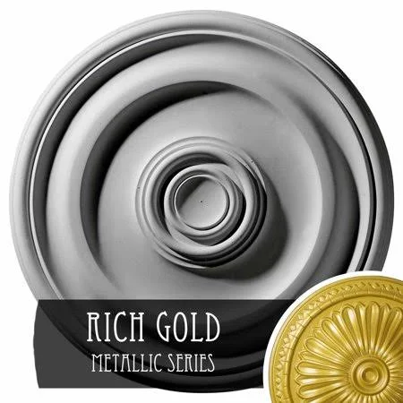 Ekena Millwork CM15BEPWS 15 3/4x22OD x 3 7/8x22ID x 3/4x22P Berkshire Ceiling Medallion (Fits Canopies Up to 7x22) - Hand-Painted
