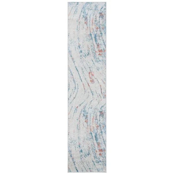 Safavieh Tulum Rug Collection TUL236A - Ivory, Dark Blue - 6& x 9&
