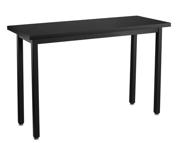 National Public Seating SLT7-1854P 18x22 x 54x22 Fixed Height Black Steel Science Lab Table with Phenolic Top