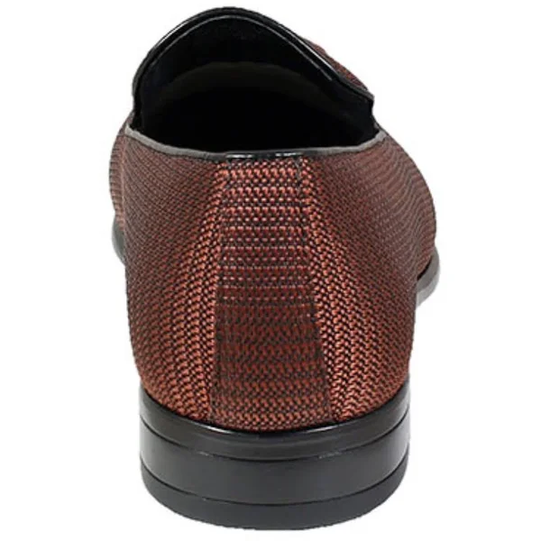 Stacy Adams Men's Tazewell Plain Toe Tassel Slip-On - Brick