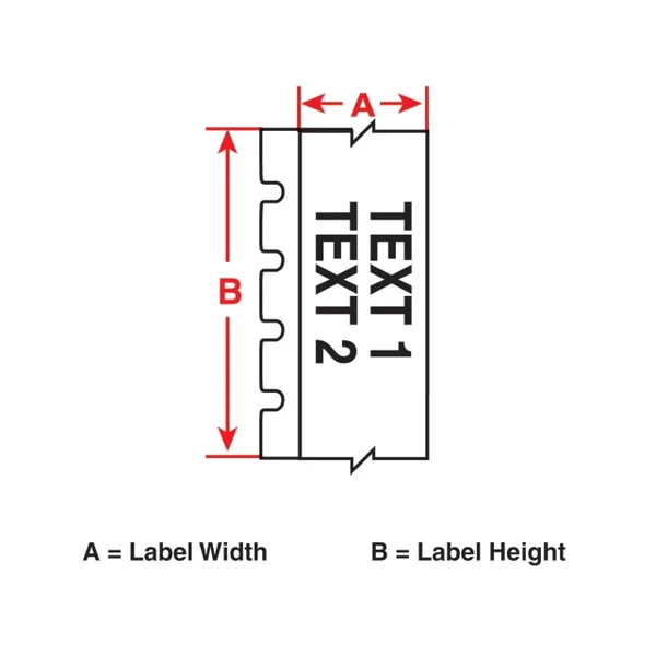Brady MC-1500-595-CL-WT Label Cartridge - White/Clear, 240 in. W
