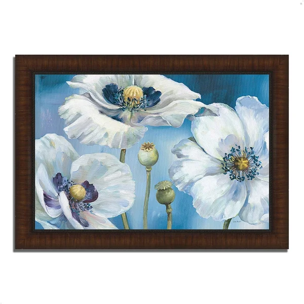 Tangletown Fine Art Blue Dance I by Lisa Audit, Framed Painting Print, Ready to Hang 614783-4330p120