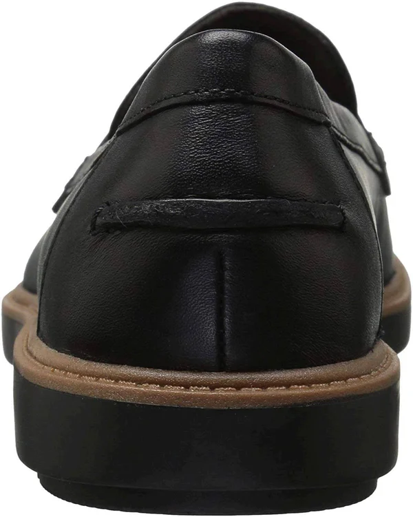 Clarks Women's Raisie Eletta Penny Loafer - Size: 8.5, Black