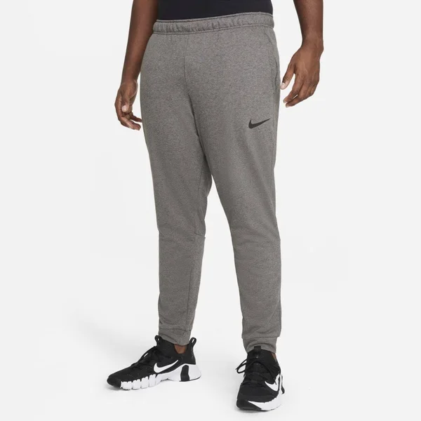 Nike Men's Dri-Fit Tapered Training Pants in Grey/Charcoal Heather Size 4XLT - Cotton/Polyester