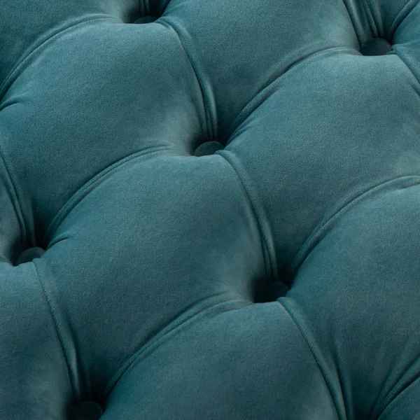 Safavieh Rumi Seafoam Tufted Velvet Ottoman, 37.2" x 37.2" x 15.8"