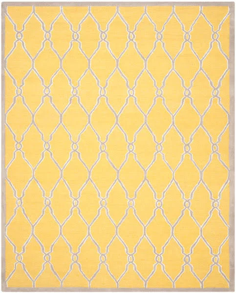 Safavieh Cambridge Gold, Ivory Area Rug; 5& x 8&