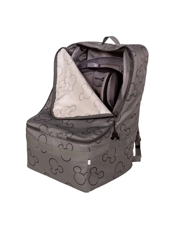 J.L. Childress Disney Baby Ultimate Backpack Padded Car Seat Travel Bag - Grey
