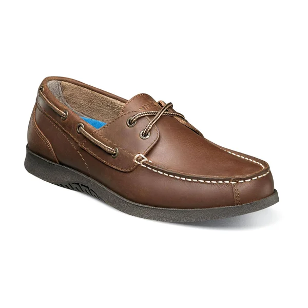 Nunn Bush Men's Bayside Lites Two Eye Boat Shoe - Size: 12, Brown