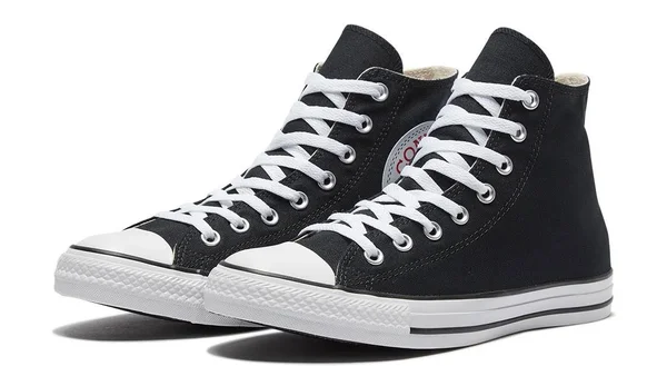 Converse Chuck Taylor All Star Hi &Black White& Black/White Canvas Shoes/Sneakers 165694C (Size: US 6)