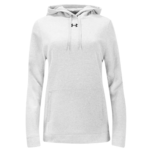 Under Armour Women's Hustle Fleece Hoodie - White - 3XL