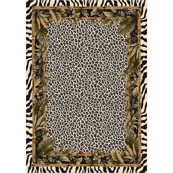 Milliken 5&4x22 x 7&8x22 Snow Leopard Signature Jungle Safari 4559 Area Rug