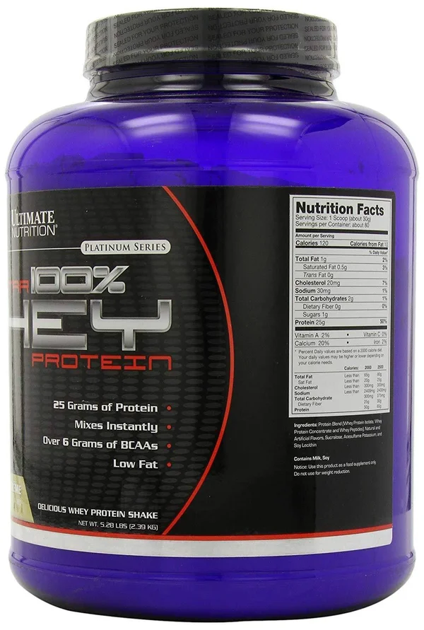 Ultimate Nutrition ProStar Whey Protein - Creamy Vanilla - 5 lb