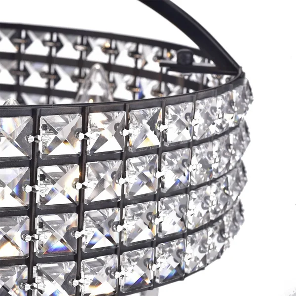 Kong Anteron 4-Light Black Semi-Flush Mount