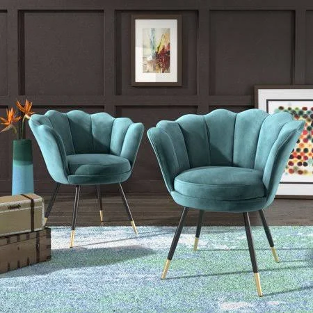 Weston Home Flora Tub Chair, Ocean Teal, Blue