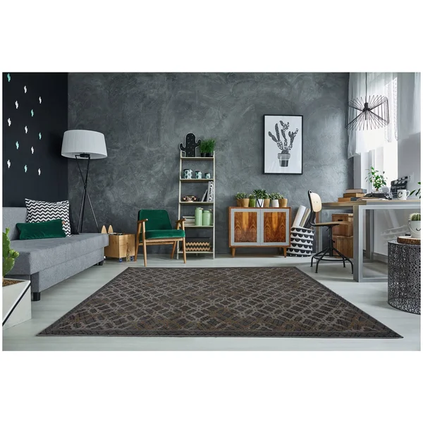 Ladole Rugs Beautiful Super Soft Modern Indoor Vincenza Collection Area Rug Carpet for Bedroom Living Room Dining Room in Grey-D