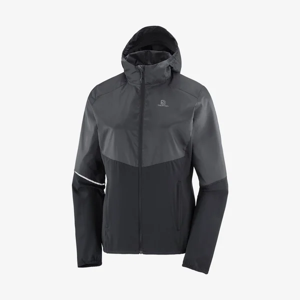 Salomon Women's Agile Full-Zip Hoodie Black M