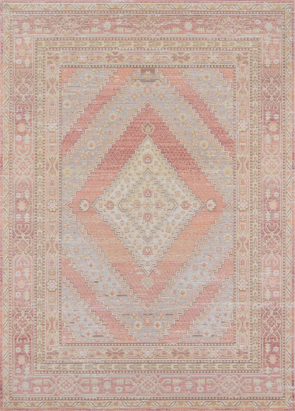 Momeni Isabella Area Rug - Pink, 5&3x22 x 7&3x22