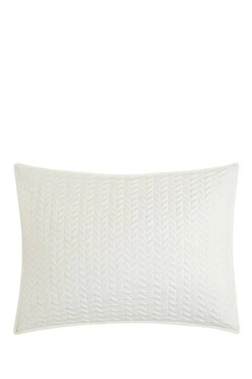 Chic Queen Platt Geometric Chevron Quilt Set - Beige