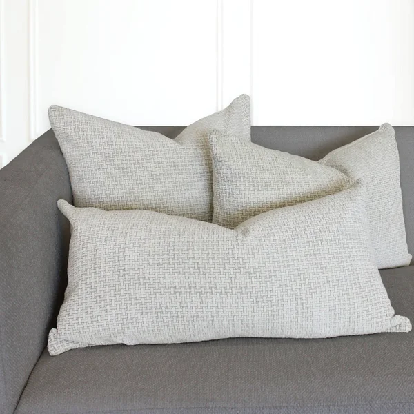 Rodeo Home Katana Textured Chenille Decorative Pillow with Insert - 16x22 x 30x22 - Rose