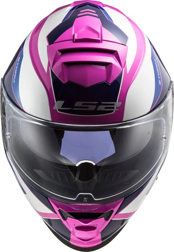 LS2 - Helmet FF800 Storm Techy White - Pink - Size L