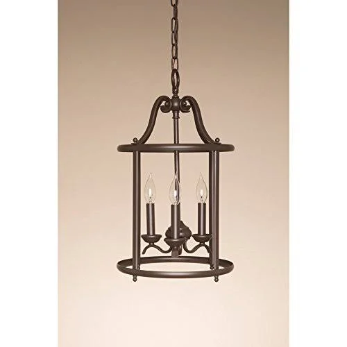 Aztec Lighting Transitional 3-Light Olde Bronze Pendant 34716