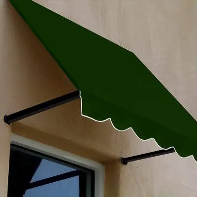 Slope Window Awning Awntech Color: Forest Green - Size: 18x22 H x 40.11x22 W x 36x22 D