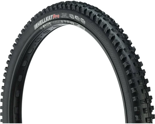 Kenda Hellkat Pro DH Tire: 27.5x22 x 2.40x22 Wire Bead, Black