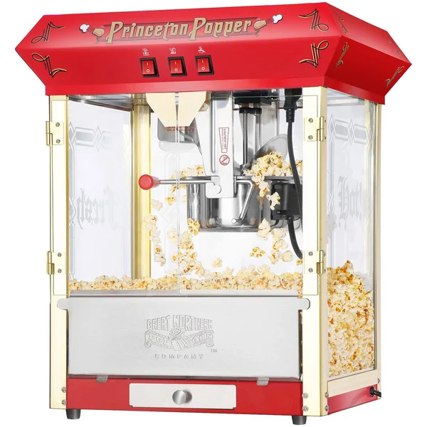 Great Northern Popcorn Red Princeton 8 oz Ounce Bar Style Antique Popcorn Machine