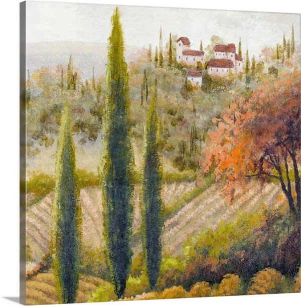Tuscany Vineyard II - Canvas Wall Art, 16x16, Great Big Canvas