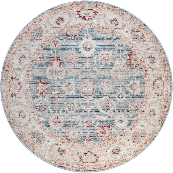 Noble Alexander Rug Red - Round 4& x 4&