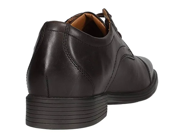 Clarks Whiddon Cap Men's Shoes Dark Brown Leather : 14 D - Medium