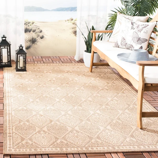 Safavieh Courtyard CY5149B 6&7x22 x 9&6x22 Coffee, Sand Rug