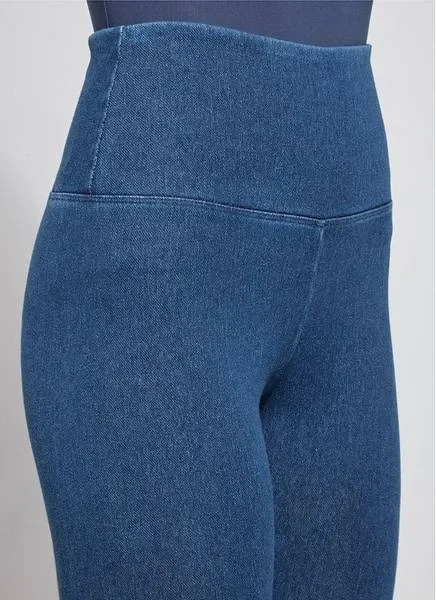 Lysse Leggings 6175 Slimming Denim Legging, Mid Grey