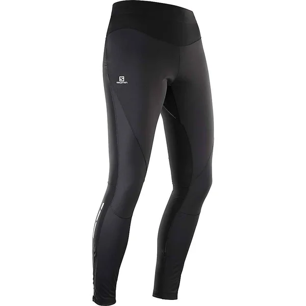 Salomon Women's Trail Runner WS Tight - XS - Black - Black