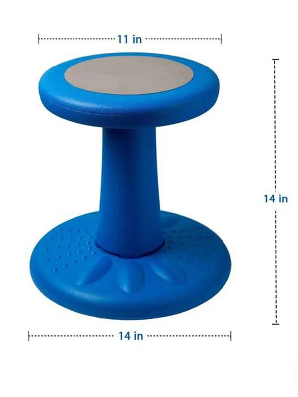 Studico Active Kids Chair - Wobble Chair Toddlers, Pre-Schoolers - Age Range 3-7y Grades K-1-2 - 14 inch High Flexible Seating C