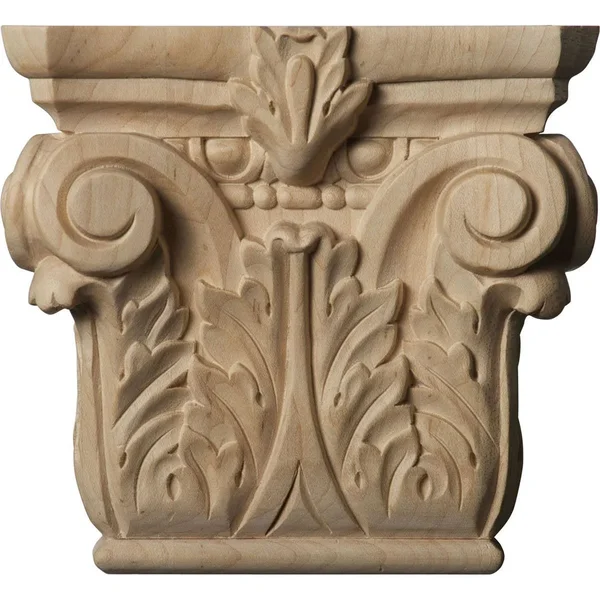 Ekena Millwork Small Floral Roman Corinthian Capital (Alder)