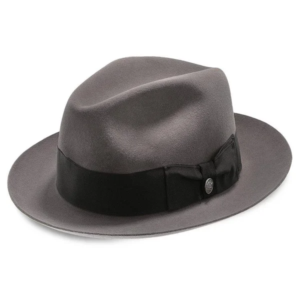 Stetson Temple Fur Felt Fedora Hat: Size: 7 1/2 Mink