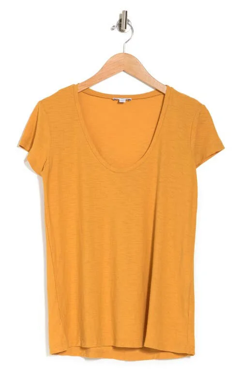 James Perse Tops - James Perse Classic Scoop Neck Comet Womens Teesz1nwt, Color: Orange/Yellow, Size: S, Savinapetkova&s Clos