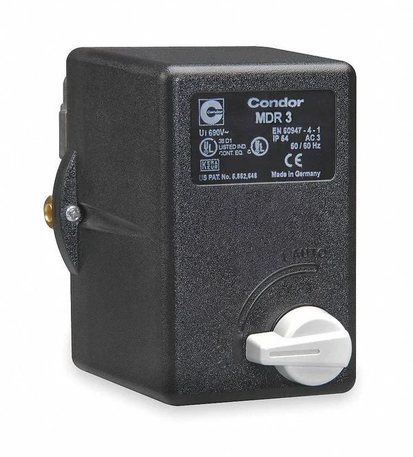 Condor USA - Inc 31KE3EXX Pressure Swtch, Stndrd, 3PST, 60 to 232 PSI