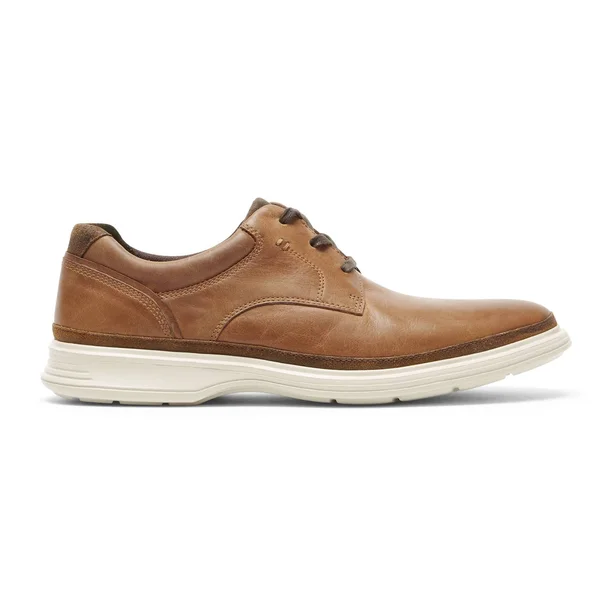Rockport Mens Dressports 2 Go Plain Toe Shoes - Size 7 W - Brown