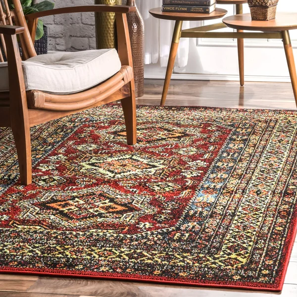 nuLOOM Medieval Randy Indoor/Outdoor Area Rug - 6& 7x22 x 9&, Red