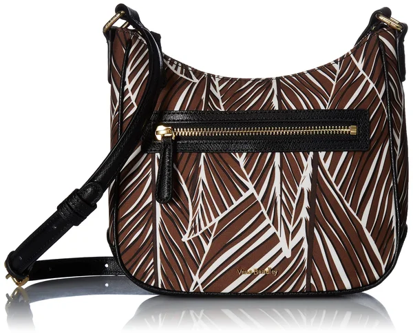 Vera Bradley Banana Leaves Brown Mini Vivian Crossbody