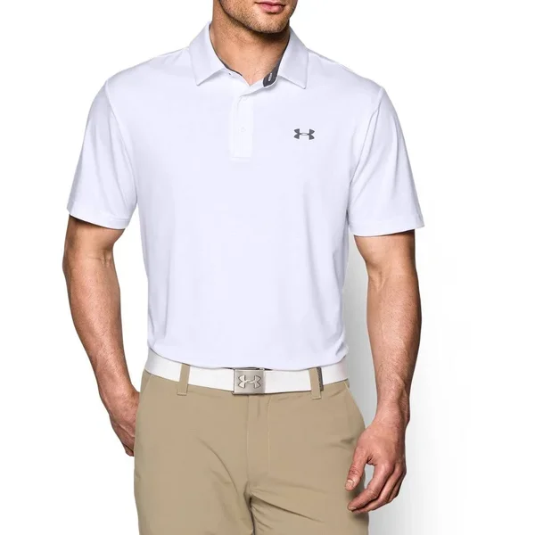 Under Armour Men's UA Playoff Polo - White, 4XLT